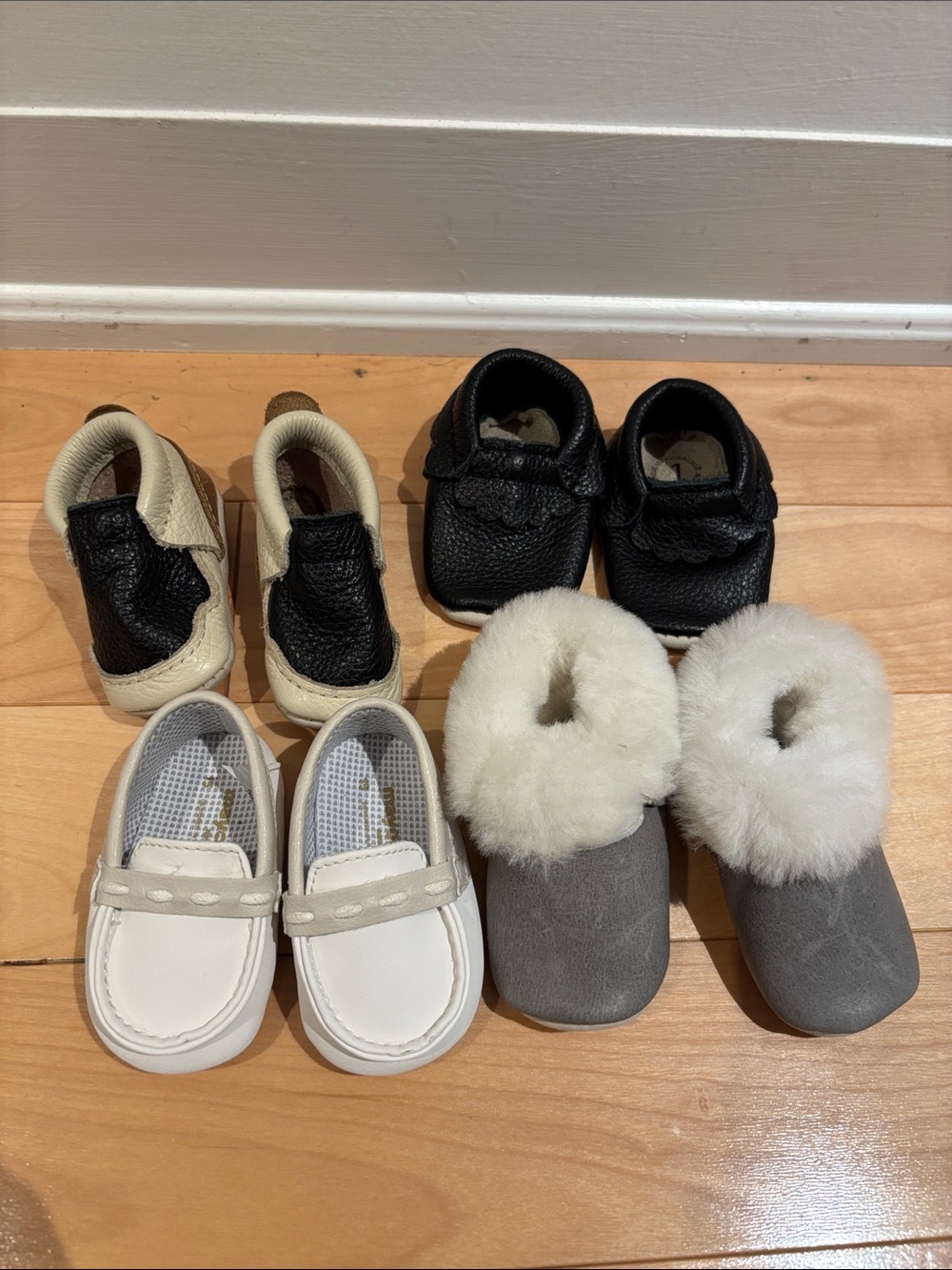 Perfect condition bundle of size 1 baby shoes